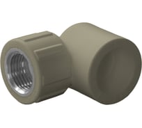 Угольник комбинированный ПОЛИТЭК 25x1/2 внутр. р. PPRC (СЕРЫЕ) 9400002512С