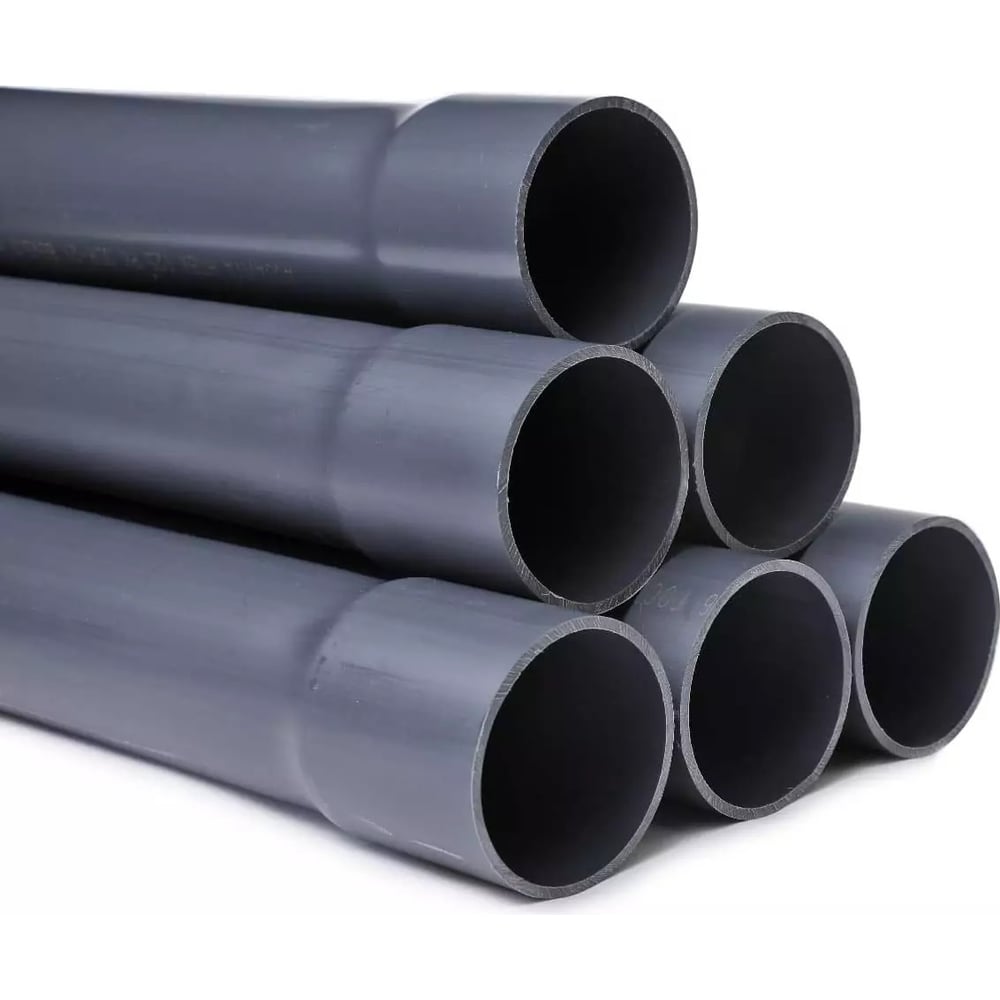 Напорная клеевая труба НПВХ (PVC-U) AQUAVIVA 50x3.7x3000 PN16 с ...