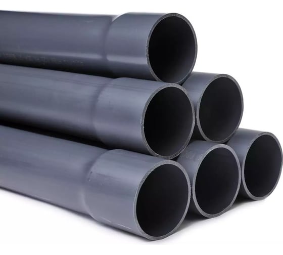 Напорная клеевая труба НПВХ (PVC-U) AQUAVIVA 90x4.3x3000 PN10 с раструбом AQV309043R 23381 1