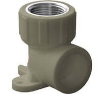 Угольник комбинированный ПОЛИТЭК 25x1/2 внутр. р. (с креплением) PPRC (СЕРЫЕ) 9400082512С