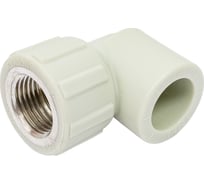 Угольник комбинированный ПОЛИТЭК 20x1/2 внутр. р. PPRC (СЕРЫЕ) 9400002012С