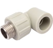 Угольник комбинированный ПОЛИТЭК 20x1/2 нар. р. PPRC (СЕРЫЕ) 9410002012С