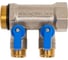 Коллектор с шаровыми кранами STOUT Smb 6211 011202 1", 2 отвода 1/2", синие ручки RG0091AACQM73N 3