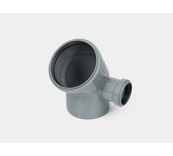 Канализационный отвод КОНТУР РР D110x45 с правым выходом D50 СТАНДАРТ 072403110211