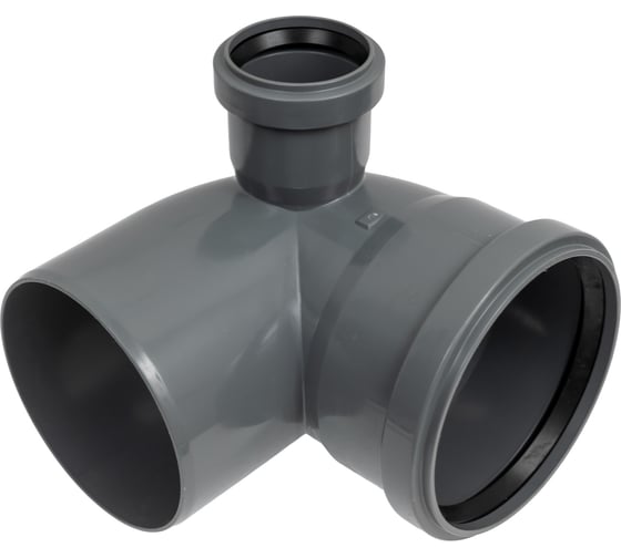 Канализационный отвод КОНТУР РР D110x90 с левым выходом D50 СТАНДАРТ 072404110100 1