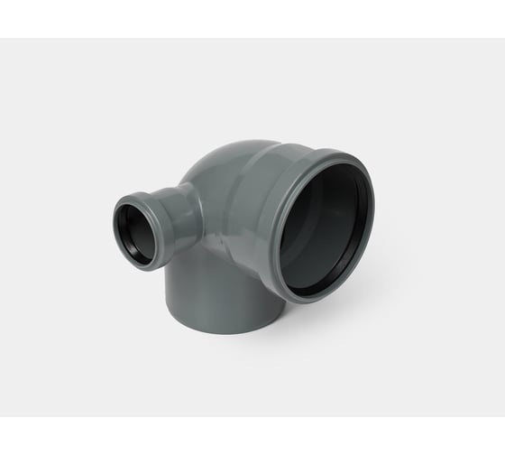 Канализационный отвод КОНТУР РР D110x90 с левым выходом D50 СТАНДАРТ 072404110100
