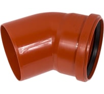 Канализационный отвод КОНТУР РР D110x45 ОРАНЖ 078400110300