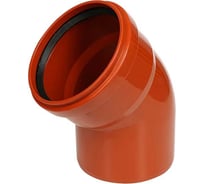 Канализационный отвод КОНТУР РР D160x45 ОРАНЖ 078400160300