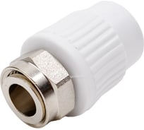 Муфта с накидной гайкой и латунной втулкой КОНТУР PPR D20-1/2 011224020100