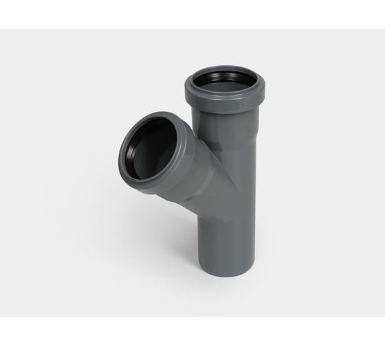 Канализационный тройник КОНТУР РР D50x50/45 СТАНДАРТ 072501050300 1