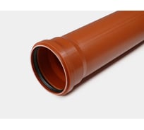 Канализационная труба КОНТУР РР D160x1000 ОРАНЖ 077270160500