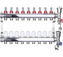 Коллекторная группа Altstream с расходомерами в сборе из нержавеющей стали 1"х3/4" 9 выходов 005071108