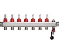 Коллектор COLSYS p878cs 7 выходов с расходомерами, воздухоотводчиком и дренажным клапаном P187810507