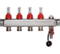 Коллектор COLSYS p878cs 4 выхода с расходомерами, воздухоотводчиком и дренажным клапаном P187810504