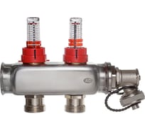 Коллектор COLSYS p881 2 выхода с расходомерами и дренажным клапаном Р188110502