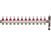 Коллектор COLSYS p887 12 выходов с расходомерами, автоматическим воздухоотводчиком и дренажным шаровым краном 188710512