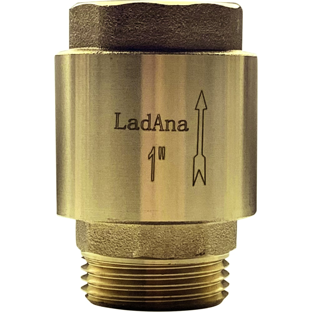 Обратный клапан подпружиненный с латунным сердечником LadAna 1 ...