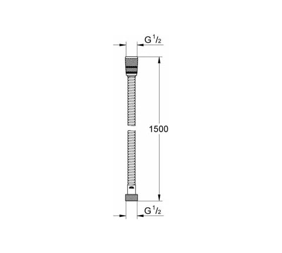 Душевой шланг Grohe Rotaflex 1500 мм 28417000