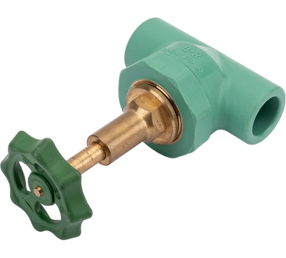 Вентиль Banninger прямой полипропиленовый зеленый - 20x3/4" 5RG1060H11