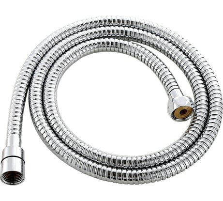 Шланг для душа FASHUN в дв.оплетке,150 см, D=14 мм, конус.гайка медь G1/2 хром+медн.гайка хром G1/2 рус, антитв F A49