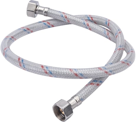 Гибкая подводка для воды ELKA (накидная гайка сталь; оплетка нейлон; покрытие ПВХ) 1/2, вр/вр, 80см EL.NE.101.33.0080