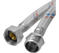 Гибкая подводка для воды ELKA, накидная гайка: сталь; оплетка нейлон; покрытие ПВХ, 1/2", вр/нр, 80см EL.NE.102.33.0080