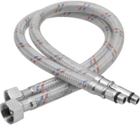 Гибкая подводка для смесителя ELKA (накидная гайка: сталь; оплетка нейлон; покрытие ПВХ)1/2"-М10, вр/нр м10, 80 см EL.NE.103.31.0080