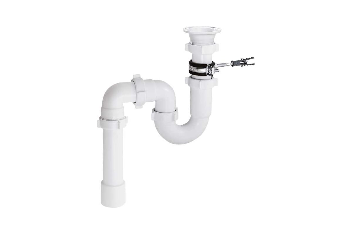 Прямоточный сифон ORIO с разрывом потока струи 1 1/2x40мм с круглой ...?