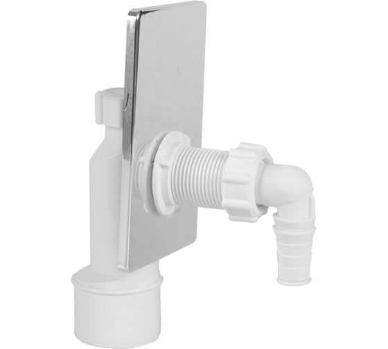 Сифон для стиральной машины STYRON с хромированным прямоугольным ...