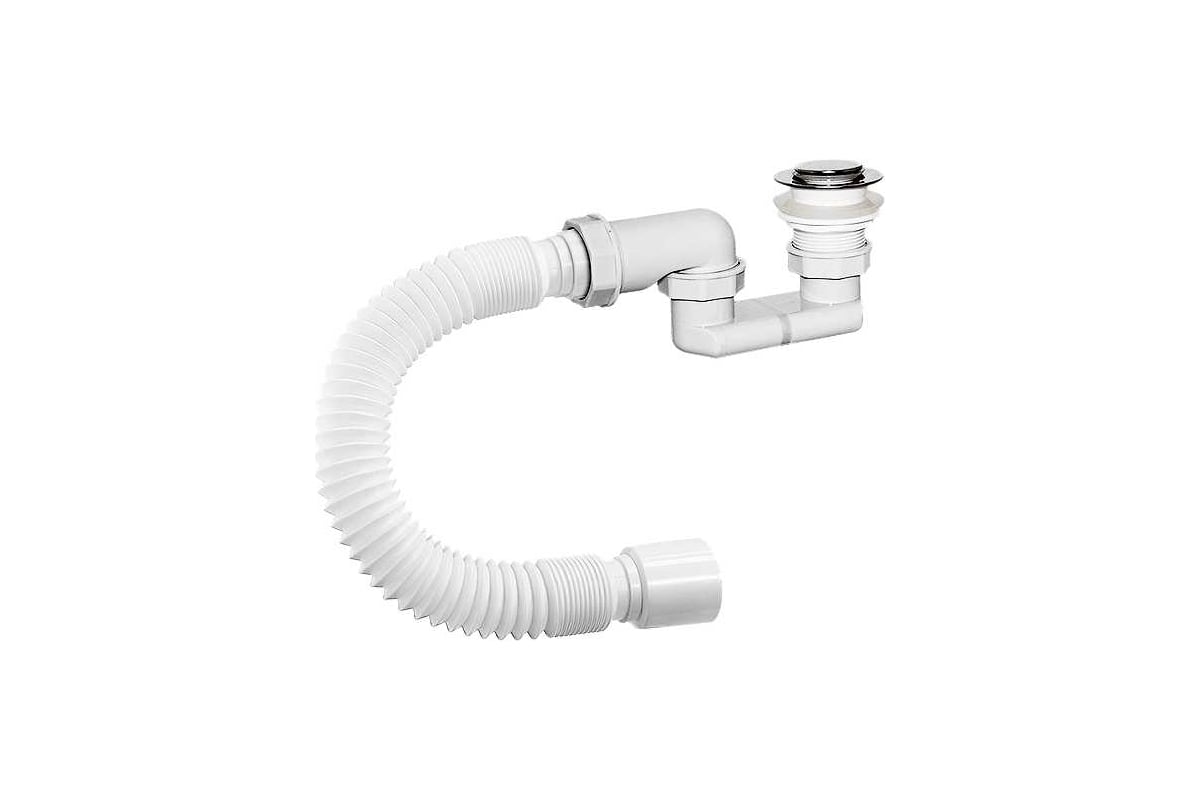 Сифон для душевого поддона ORIO 1 1/2x40, плоский, клик-клак ...