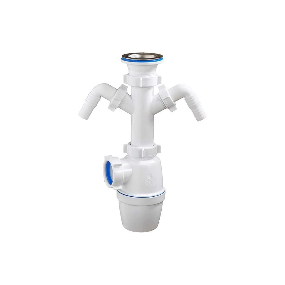 Бутылочный сифон ORIO 1 1/2x40 с двумя отводами А-4006 в Санкт ...