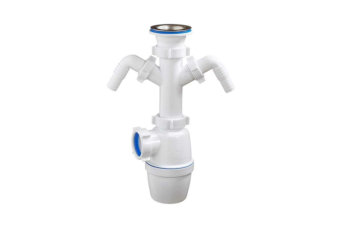 Бутылочный сифон ORIO 1 1/2x40 с двумя отводами А-4006 в Санкт ...