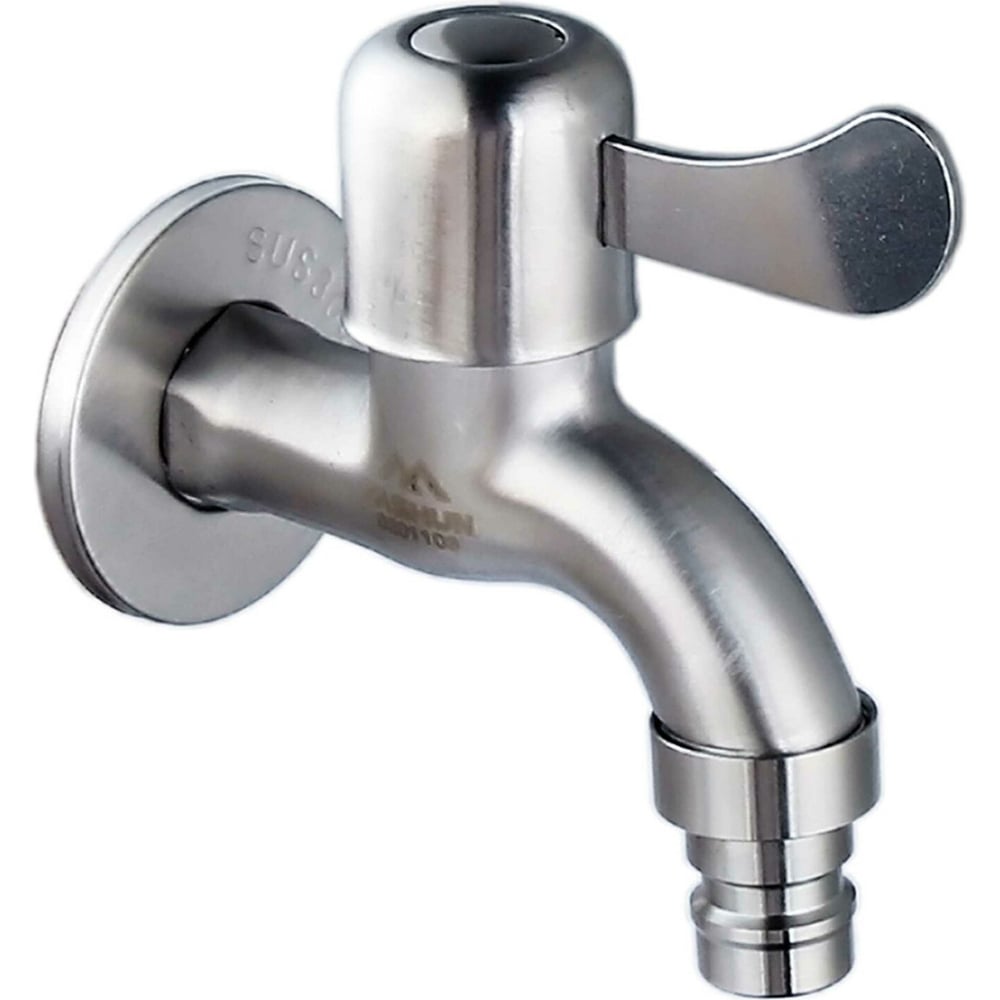 Водоразборный кран FASHUN 1/2", нержавеющая сталь 304 A54898 - выгодная ...