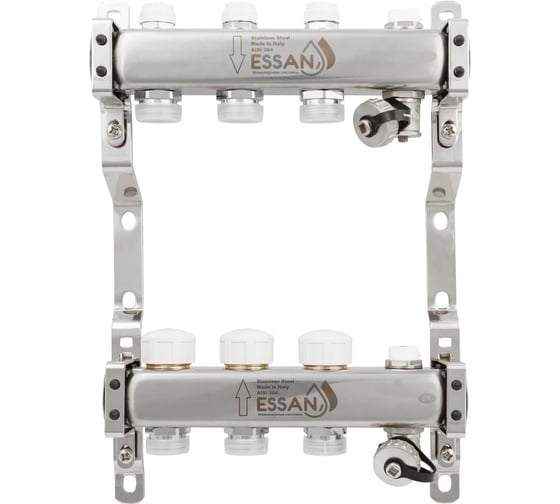 Коллекторная группа ESSAN GROUP803 нержавейка, 1"x3/4" EK 3 выхода, без расходомеров 180322503-77