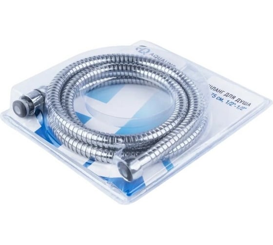 Шланг для душа AQUALINE AQUALINK конус имп 1/2 + имп 1/2 длина 1,75 м в блистере 05091