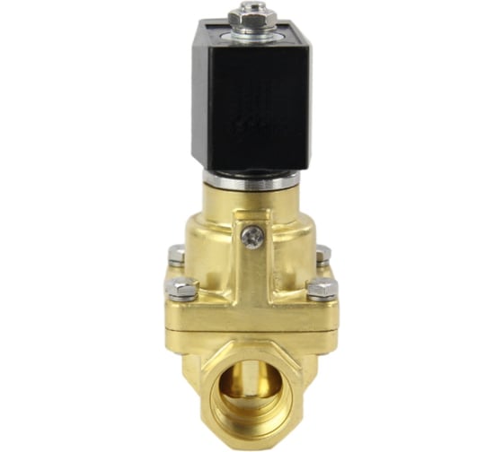 Электромагнитный клапан DN.ru V2W-1000P-NC Ду32 Ру0.4-16 НЗ PTFE 24В DC D130-02343