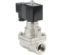 Клапан электромагнитный DN.ru V2W-1001P-NC Ду40 Ру12 нержавеющая сталь, пилотный, 24В DC D130-02360