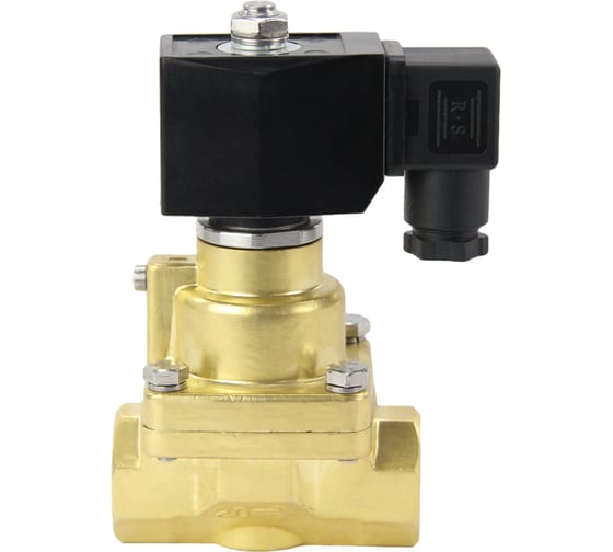 Электромагнитный клапан DN.ru V2W-1000P-NC Ду20 Ру0.4-16 НЗ PTFE 220В AC D130-02333