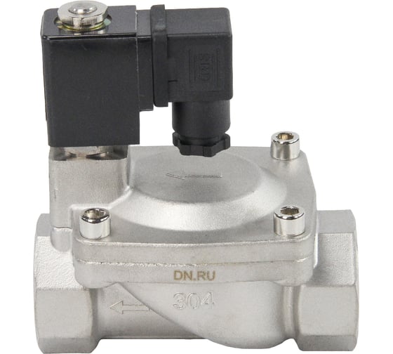 Электромагнитный клапан DN.ru VS2W-401N-PU-NC Ду32 Ру10 сталь 220В AC пилотный D130-01280