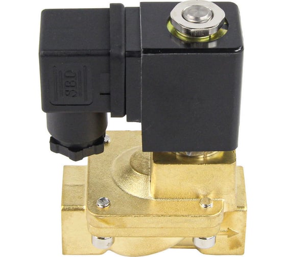 Клапан электромагнитный DN.ru VS2W-400E-PU-NC Ду10 Ру16 латунь, пилотный, EPDM, 220В AC D130-01483