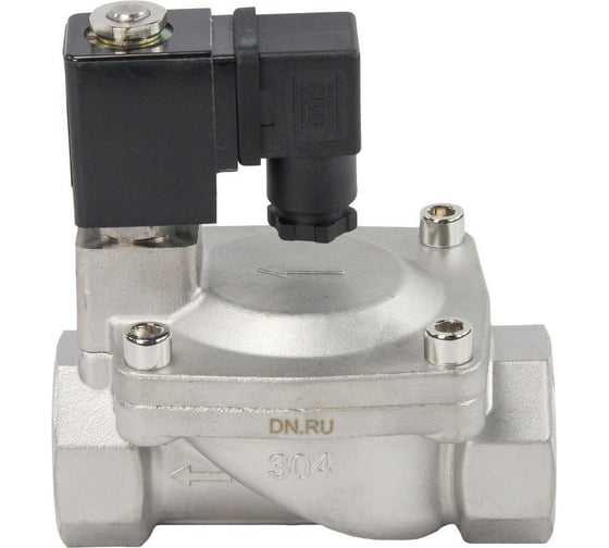 Электромагнитный клапан DN.ru VS2W-401E-PU-NC Ду32 Ру10 сталь, пилотный EPDM 220В AC D130-01501