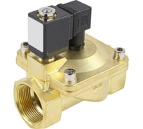 Клапан электромагнитный DN.ru VS2W-400V-PU-NC Ду40 Ру16 латунь, пилотный, VITON, 24В DC D130-01530