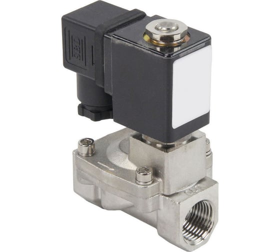 Электромагнитный клапан DN.ru VS2W-401V-PU-NC Ду32 Ру10 сталь, пилотный VITON 24В DC D130-01550