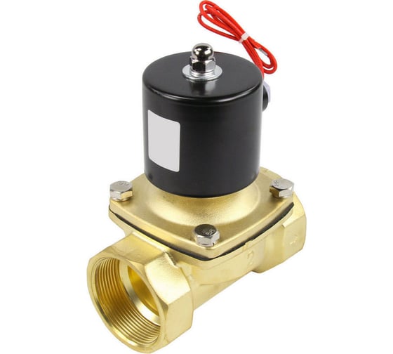 Клапан электромагнитный DN.ru VS2W-100V-NC Ду15 Ру10 двухходовой, латунь, VITON, 220В AC D130-01559 1