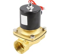 Клапан электромагнитный DN.ru VS2W-100V-NC Ду25 Ру10 двухходовой, латунь, VITON, 220В AC D130-01561