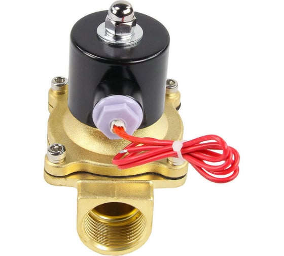 Клапан электромагнитный DN.ru VS2W-100E-NC Ду15 Ру10 двухходовой, латунь, EPDM, 24В DC D130-01589