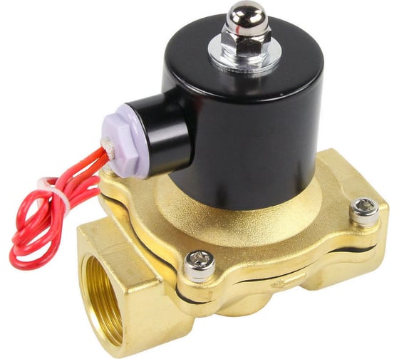Клапан электромагнитный DN.ru VS2W-100E-NC Ду15 Ру10 двухходовой, латунь, EPDM, 24В DC D130-01589