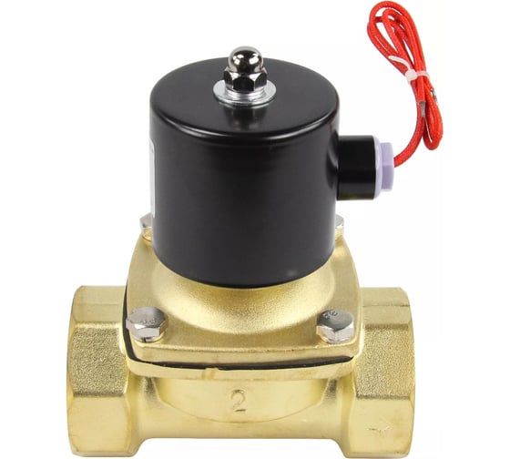 Клапан электромагнитный DN.ru VS2W-100N-NC Ду50 Ру10 двухходовой, латунь, NBR, 24В DC D130-01600