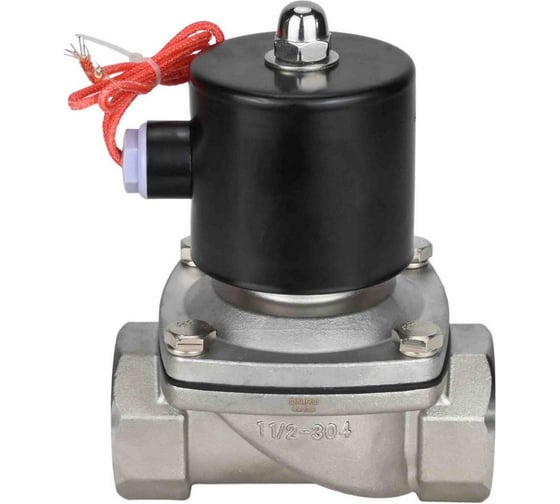 Электромагнитный клапан DN.ru двухходовой VS2W-101E-NO Ду25 Ру10 сталь, EPDM 24В DC D130-01687 1