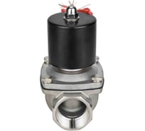 Электромагнитный клапан DN.ru двухходовой VS2W-101V-NO Ду40 Ру10 сталь, VITON 24В DC D130-01701